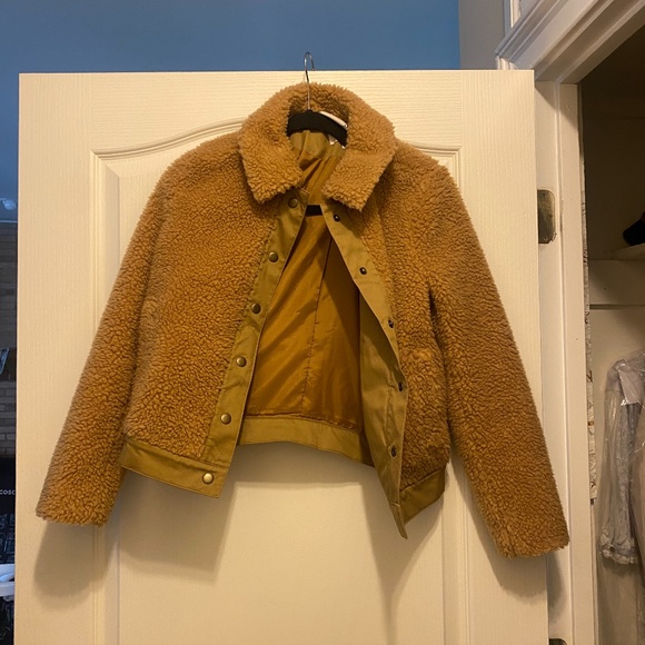 madewell portland faux shearling jacket - Picture 3 of 4